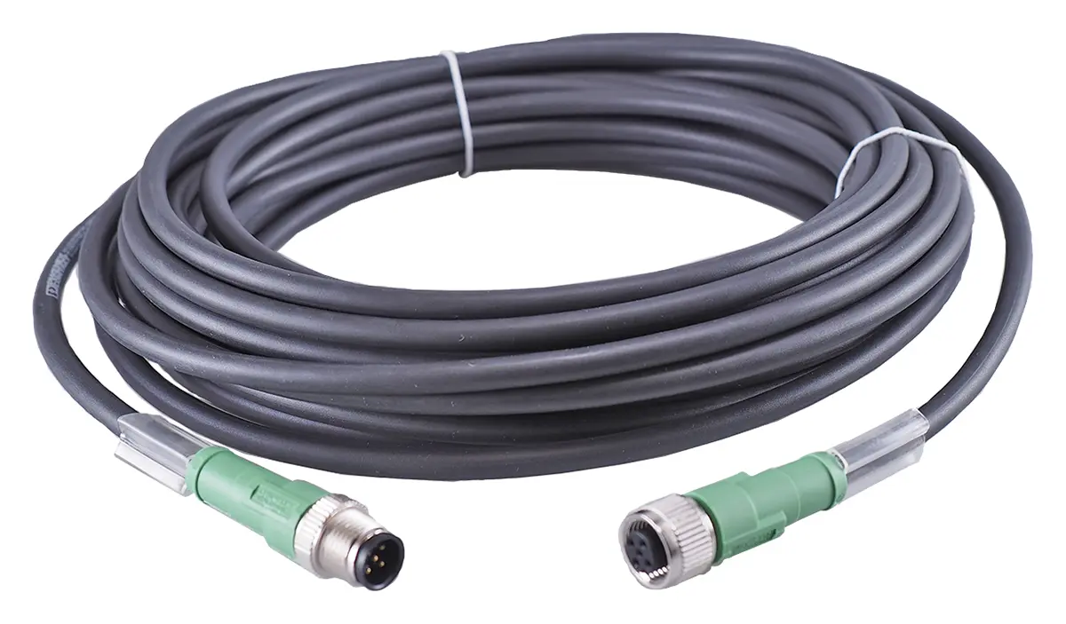 Produktfoto 1 von Jumo, 5-polig Sensor-Betätigungselementkabel, M12 Stecker 5 Buchse, Länge 10 m