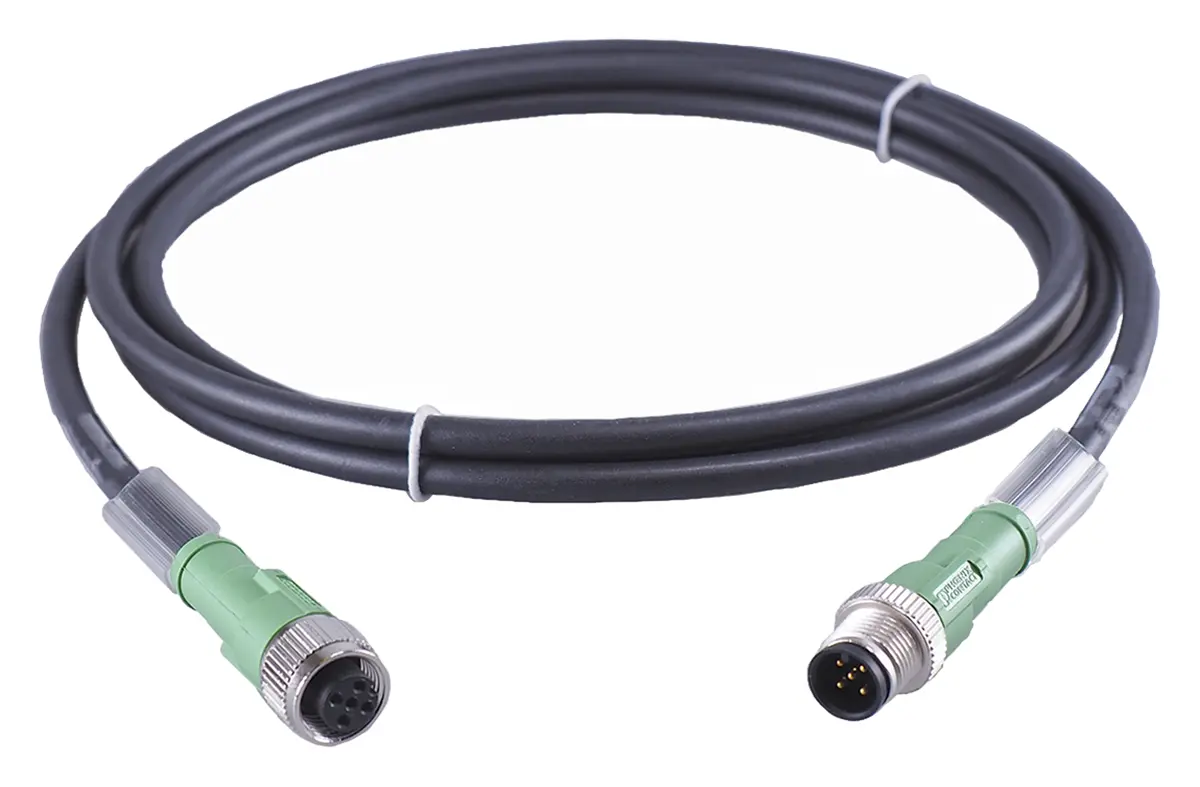 Produktfoto 1 von Jumo 90.7027, 5-polig Sensor-Betätigungselementkabel, RSF 50/11, Lumberg Stecker 5 Buchse