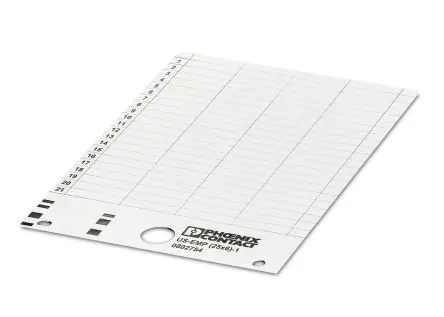 Produktfoto 1 von Phoenix Contact US-EMP (25X6)-1 Kunststoff Anschlussklemmenblockmarkierung