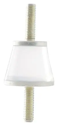 Produktfoto 1 von Taica Silikongel Zylindrisch Gummipuffer, Außen-/Außengewinde Puffer Bohrung 4 mm M4, Ø 18 mm x 13 mm