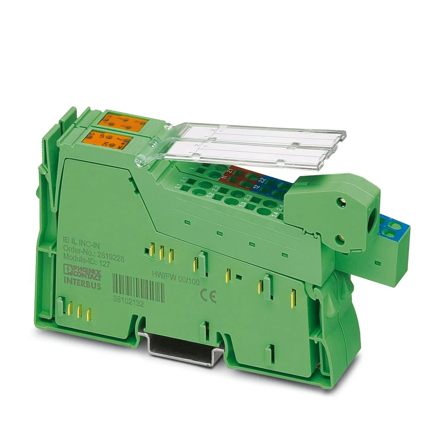 Produktfoto 1 von Phoenix Contact IB IL Modul mit Sonderfunktion 3 x Digital Eingang / 1 x Inline  Digital Ausgang 7,5 V DC