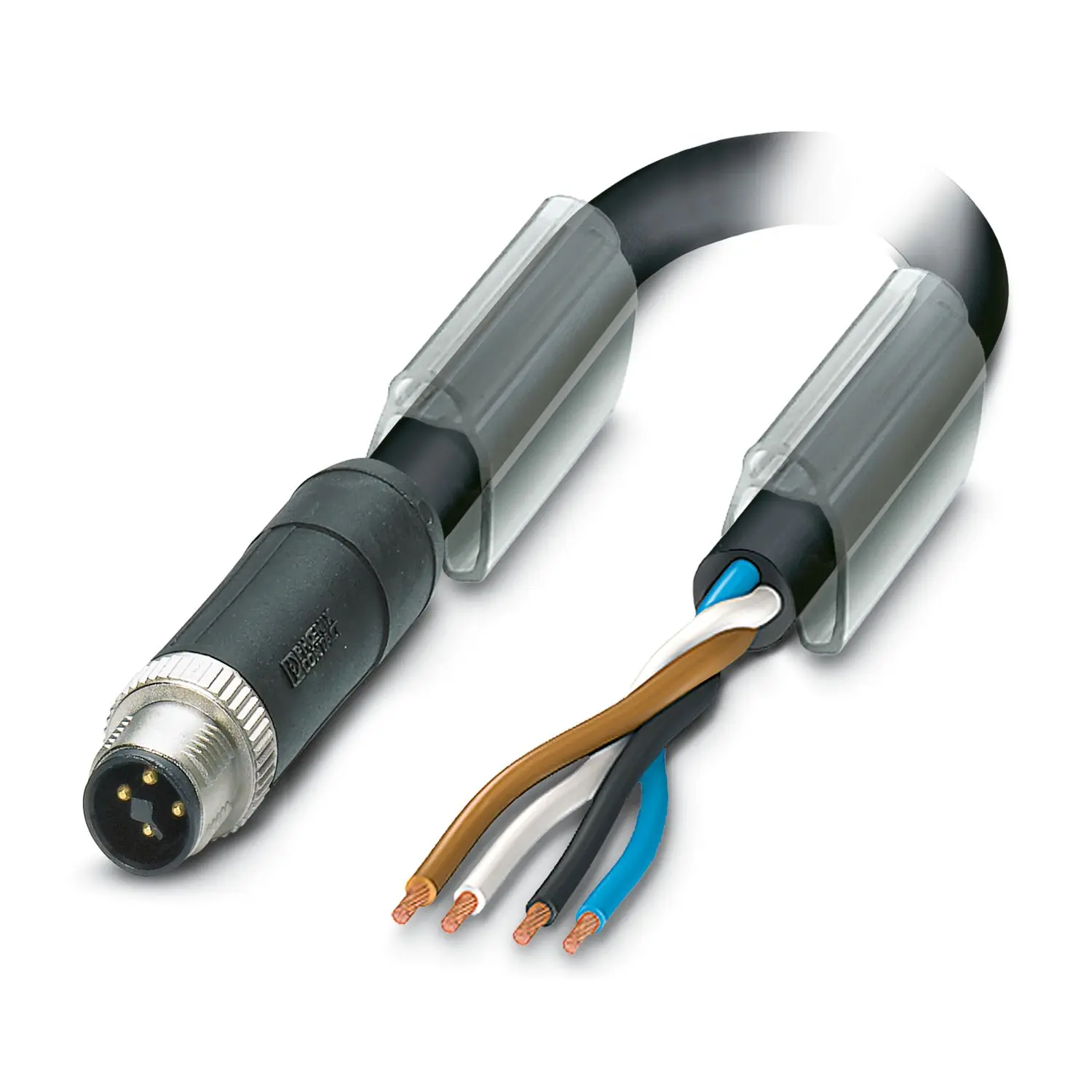 Produktfoto 1 von Phoenix Contact SAC-4P-MST/ 5.0-PUR SCO, 4-polig Sensor-Betätigungselementkabel, Gerade Stecker 4 / Nicht abgeschlossen,