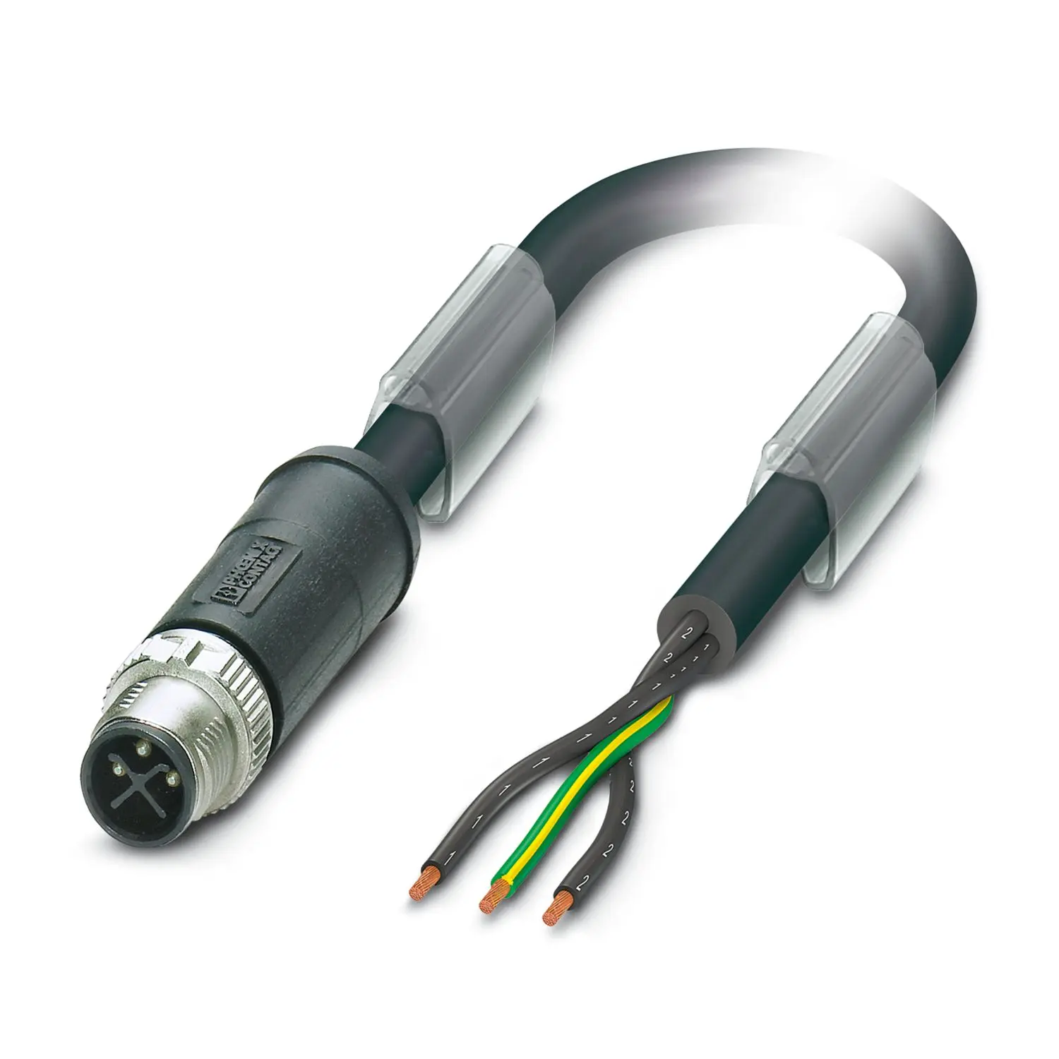 Produktfoto 1 von Phoenix Contact SAC-3P-MSS/ 5.0-PVC PE SCO, 3-polig Sensor-Betätigungselementkabel, Gerade Stecker 3 / Nicht