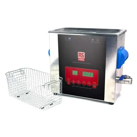 RS PRO Edelstahl Ultraschallreiniger 6L, 300 W, 300 mm x 153mm x 150 mm