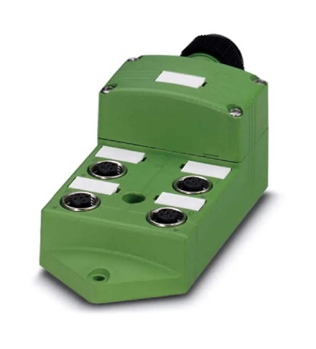 Produktfoto 1 von Phoenix Contact SACB Sensor-Box 4 Anschlüsse 5 Auslässe M12 Gerade