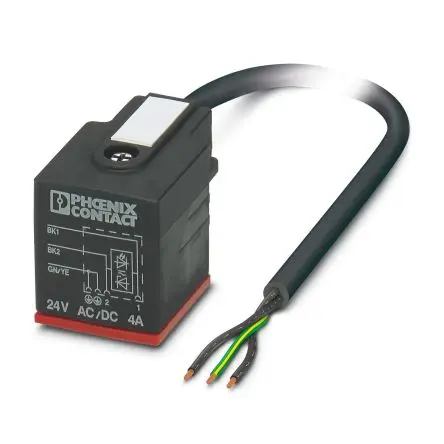 Produktfoto 1 von Phoenix Contact SAC, 3-polig Sensor-Betätigungselementkabel, Gerade Stecker 3 / Nicht abgeschlossen, Länge 5 m