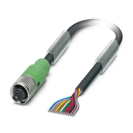 Produktfoto 1 von Phoenix Contact SAC-12P, 12-polig Sensor-Betätigungselementkabel, Gerade Buchse 12 / Gerade, Nicht abgeschlossen, Länge