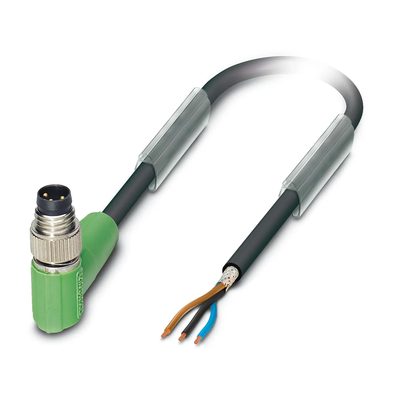 Produktfoto 1 von Phoenix Contact SAC-3P, 3-polig Sensor-Betätigungselementkabel, Rechtwinklig Stecker 3 / Nicht abgeschlossen, Länge 5 m