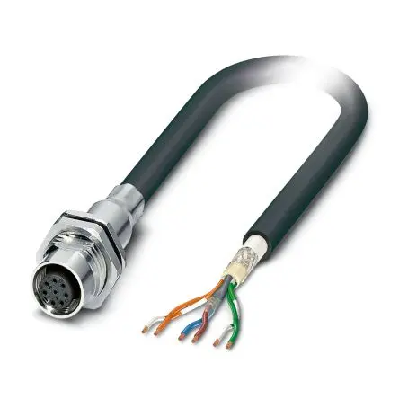 Produktfoto 1 von Phoenix Contact SAC, 8-polig Sensor-Betätigungselementkabel, M12 Buchse 6 / M12, Länge 500 mm