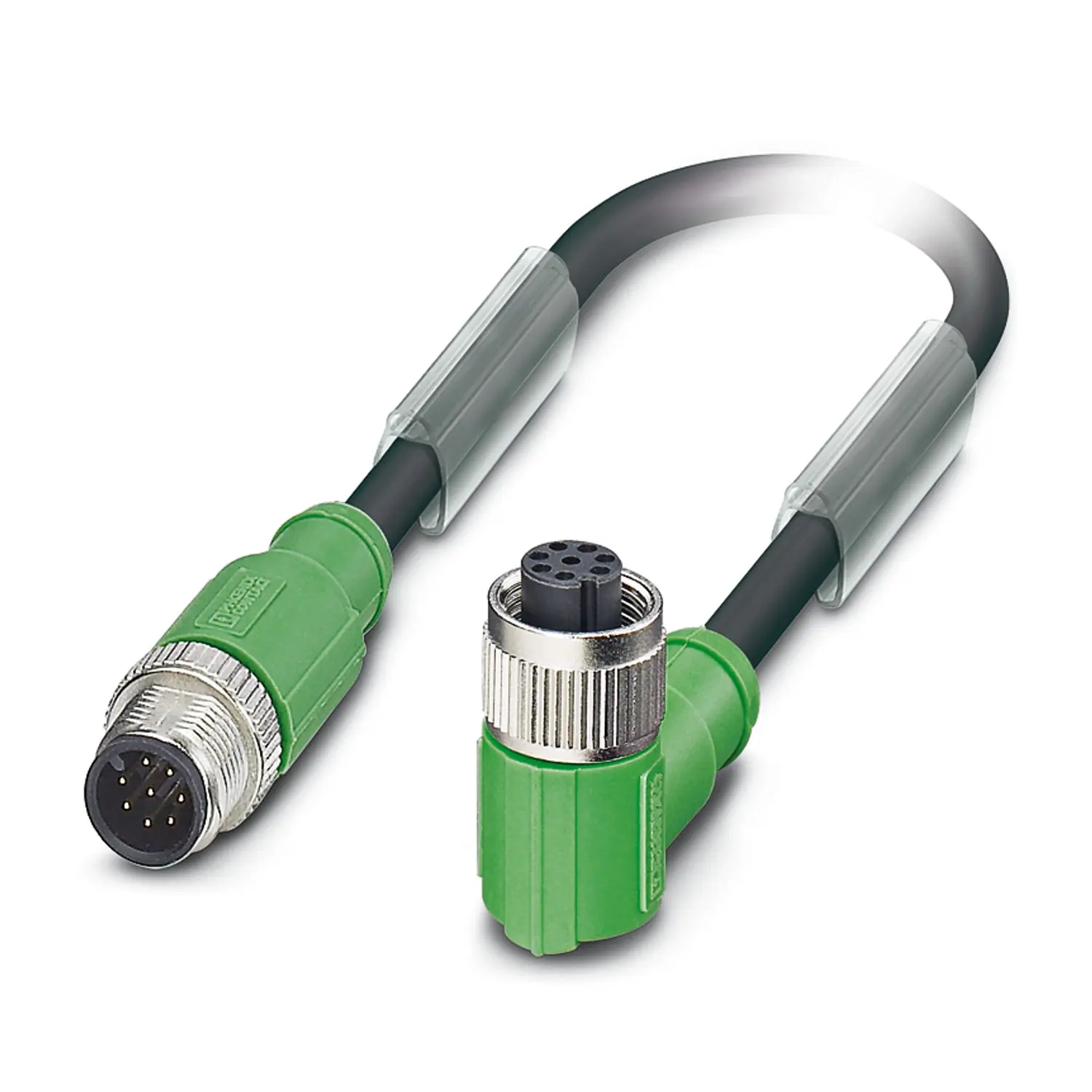 Produktfoto 1 von Phoenix Contact SAC-8P, 8-polig Sensor-Betätigungselementkabel, M12 Stecker 8 / M12 Buchse, Länge 3 m