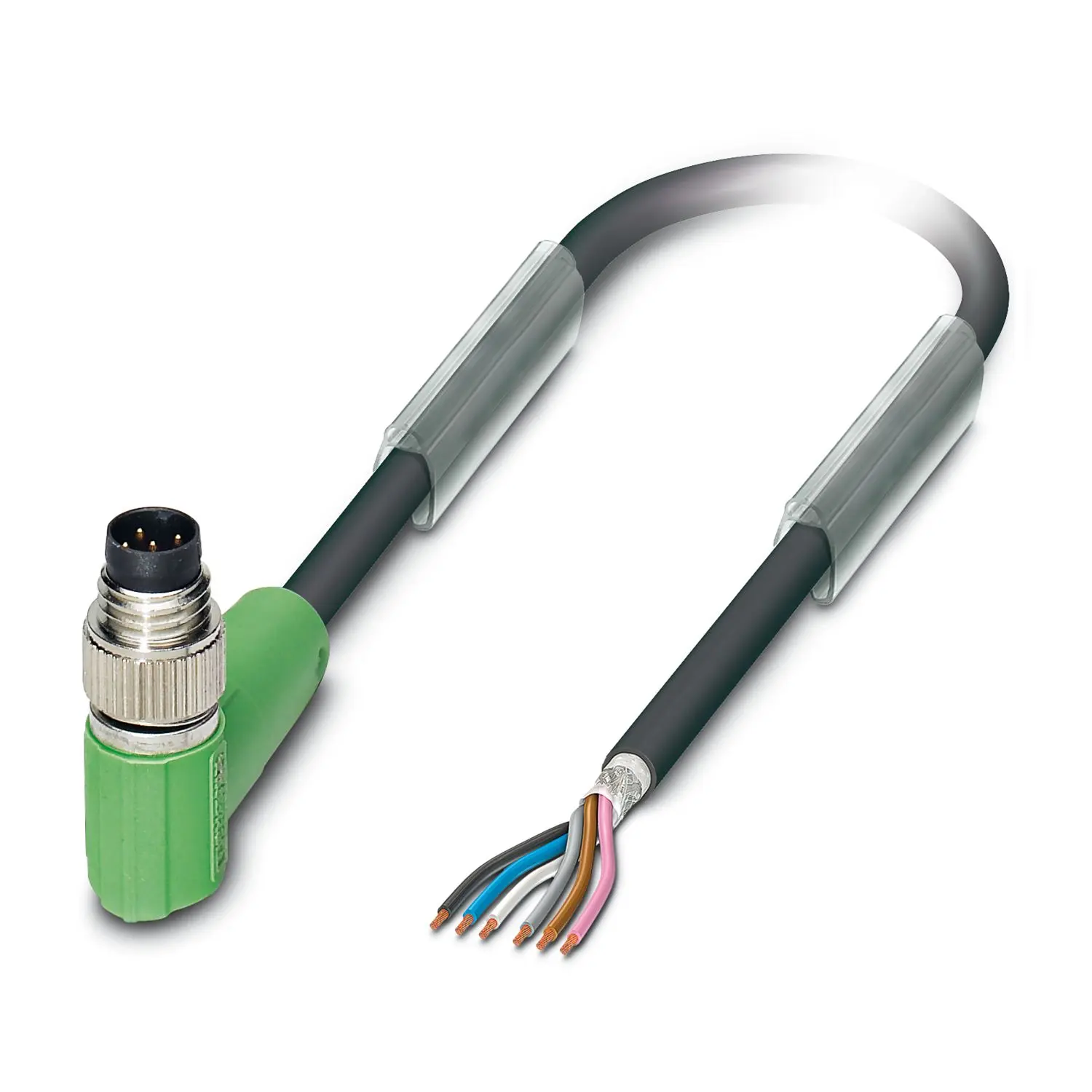 Produktfoto 1 von Phoenix Contact SAC, 8-polig Sensor-Betätigungselementkabel, M8 Stecker 6 / Nicht abgeschlossen, Länge 3 m