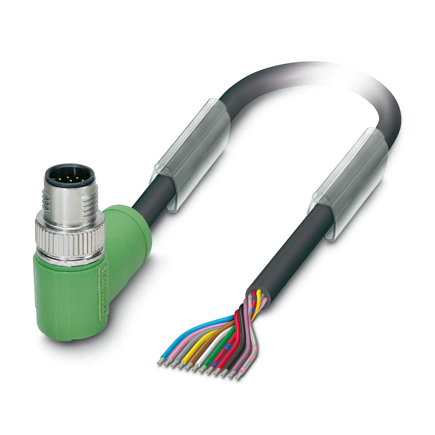 Produktfoto 1 von Phoenix Contact SAC, 12-polig Sensor-Betätigungselementkabel, M12 Stecker 12 / Nicht abgeschlossen, Länge 1.5 m