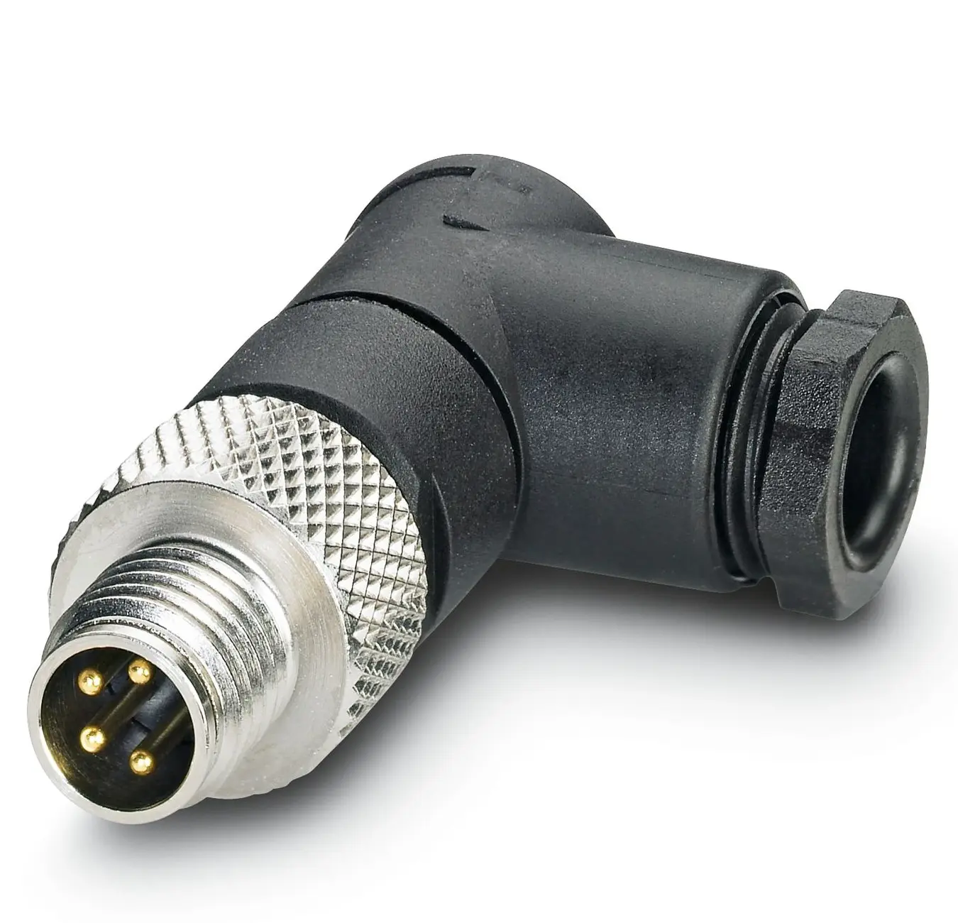 Phoenix Contact M8 M8 Rundsteckverbinder Stecker 4-polig Buchse 4A Hinten IP40