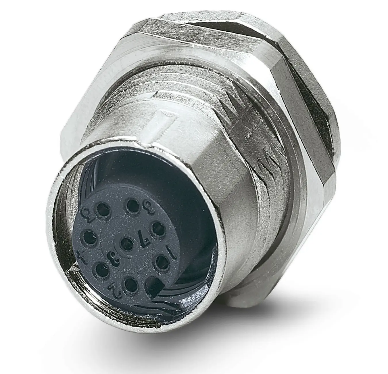Produktfoto 1 von Phoenix Contact 19 mm M12 Rundsteckverbinder Buchse 8-polig Buchse 2A Hinten IP65, IP40