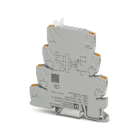 Produktfoto 1 von Phoenix Contact PLC-OPT-5DC/24DC/100KHZ-G Halbleiter-Interfacerelais 14V dc, 30 V dc DIN-Hutschiene Einsteckbar