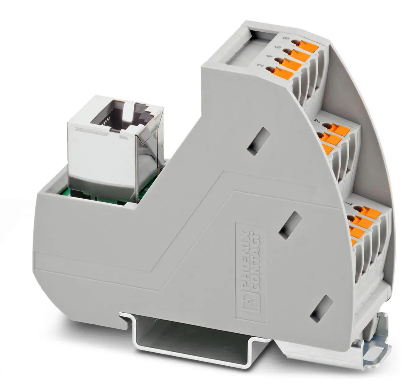 Produktfoto 1 von Phoenix Contact VARIOFACE Professional Schnittstellenmodul, Buchse, 48 V, DIN-Hutschiene 1A