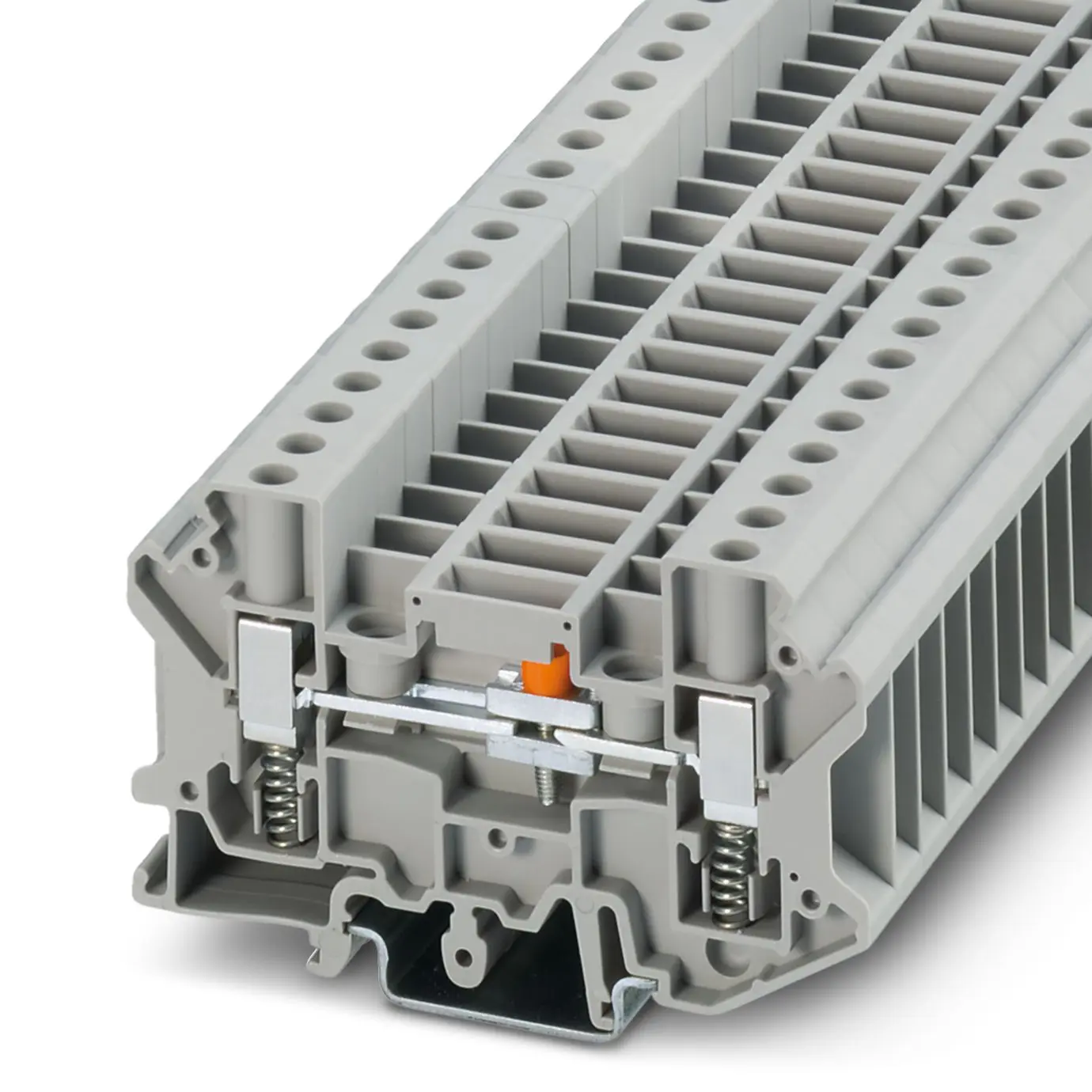 Produktfoto 1 von Phoenix Contact USST 6-T Prüftrennklemmenblock 1 Grau, 0.2 to 10 mm², 500 V Schraubbefestigung
