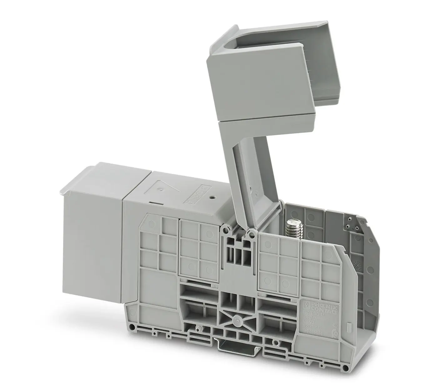 Produktfoto 1 von Phoenix Contact RBO 12-HC DIN-Schienen Anschlussklemmenblock Einfach Grau, 10 → 240mm², 1500 V / 415A,