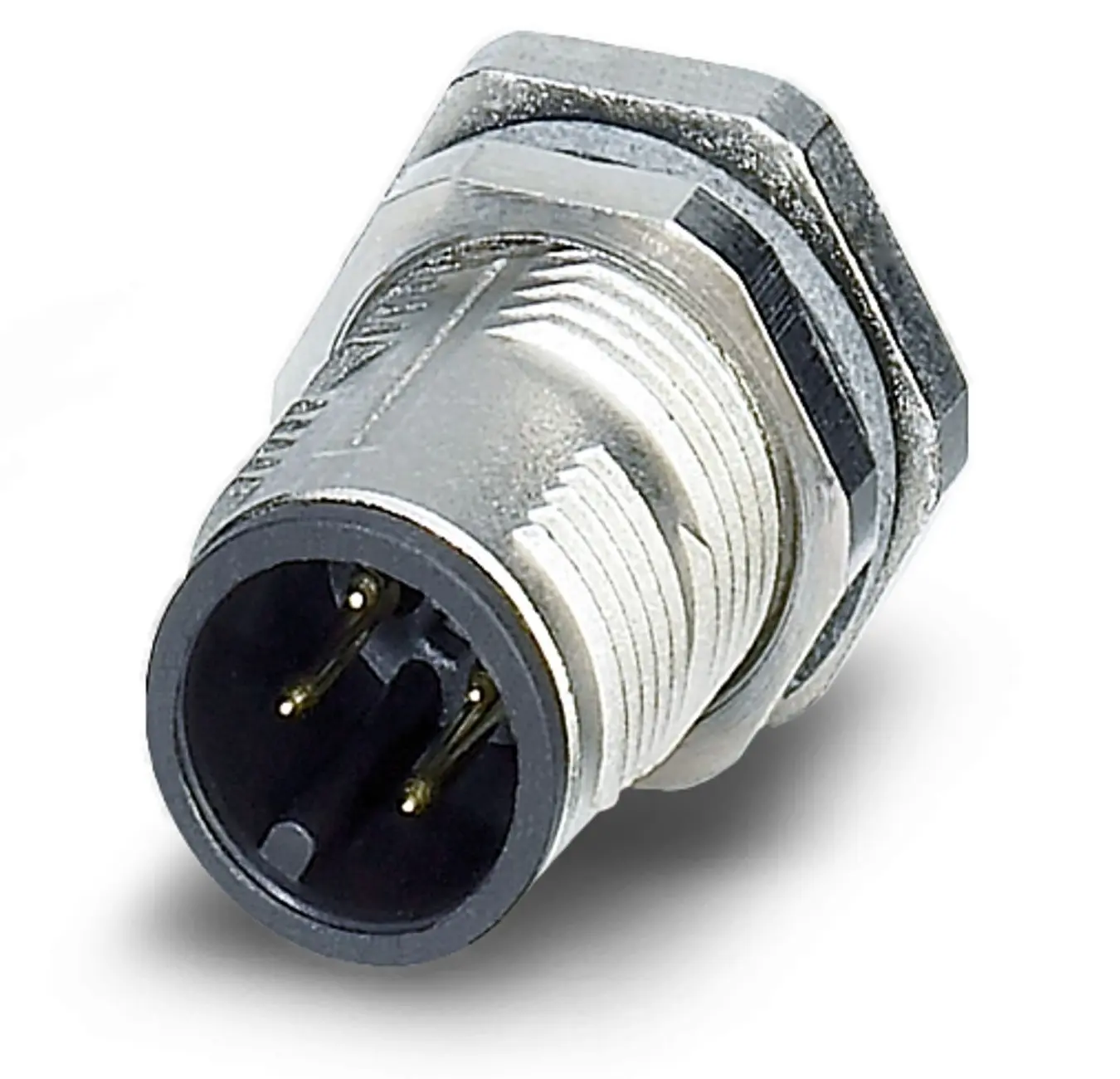 Phoenix Contact M12 Rundsteckverbinder Stecker 4-polig Stecker 4A Hinten IP65, IP40