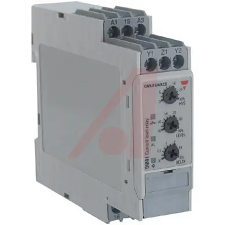 Produktfoto 1 von Carlo Gavazzi DIB01 Überwachungsrelais 1-phasig, 1-poliger Wechsler Überstrom, Unterstrom DIN-Schienen
