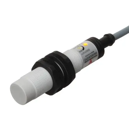 Produktfoto 1 von Carlo Gavazzi M18 Kapazitiver Näherungssensor 12 mm, Gewinderohr / 500mA 2-adrig, IP67 250 V ac 250 V dc
