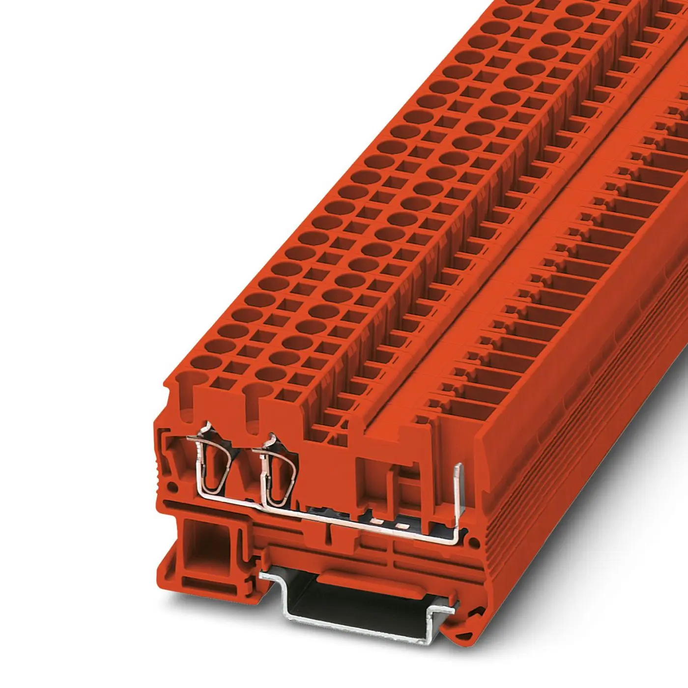 Phoenix Contact ST 2.5-TWIN/ 1P RD Anschlussklemmenblock für Durchkontaktierung 1 Rot, 0.08mm², 4 mm², 500V ZUGFEDER