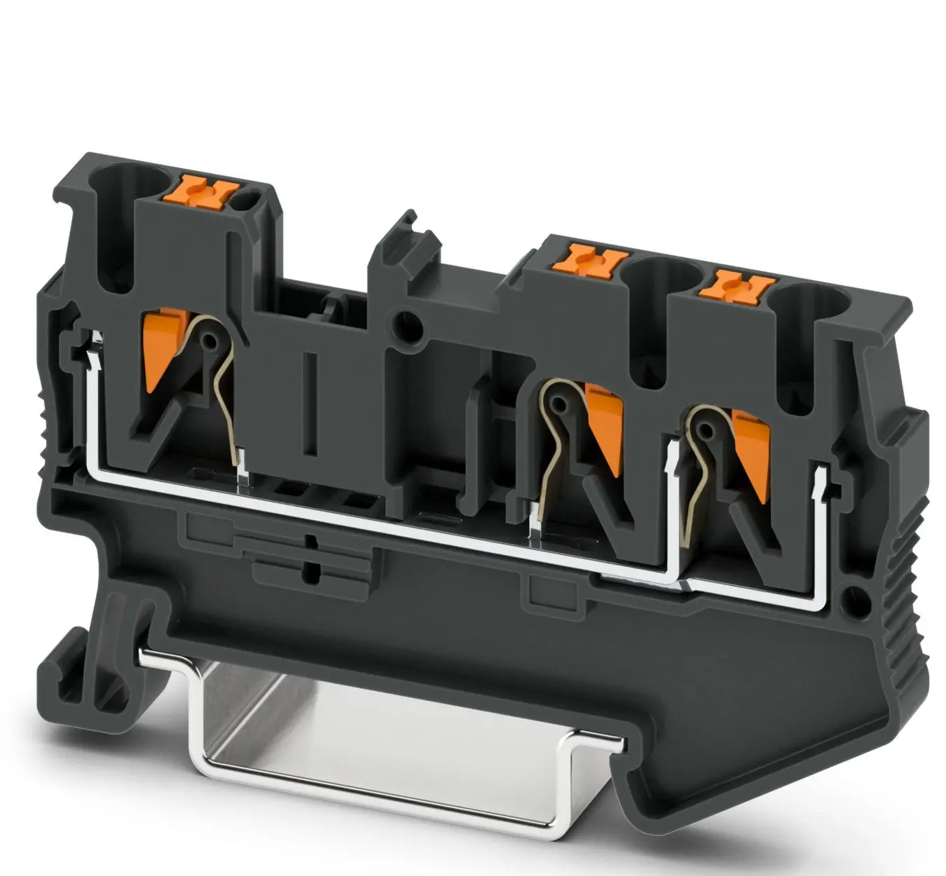 Produktfoto 1 von Phoenix Contact PT 2.5-TWIN BK Reihenklemme Zweifach Schwarz, 0.14 → 4mm², 800 V / 24A, Einstecken