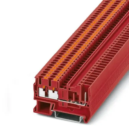 Produktfoto 1 von Phoenix Contact PT 2.5-TWIN/1P RD Anschlussklemmenblock für Durchkontaktierung 1 Rot, 0.14mm², 4 mm², 500V