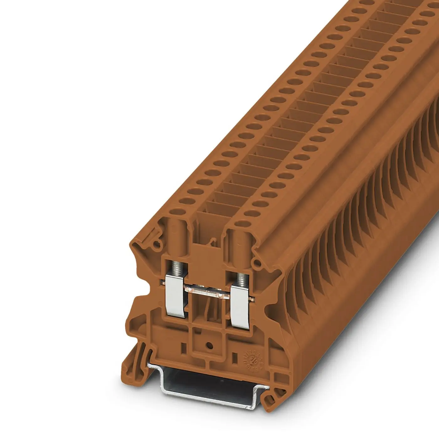 Produktfoto 1 von Phoenix Contact UT 4-CB BN Anschlussklemmenblock für Durchkontaktierung 1 Braun, 0.14mm², 6 mm², 1kV Schraubbefestigung