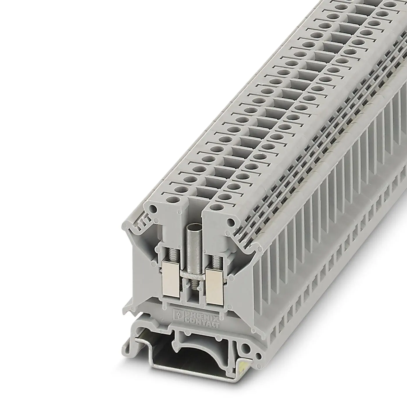 Produktfoto 1 von Phoenix Contact UK5 N CB Reihenklemme Einfach Grau, 0.2 → 6mm², 800 V / 32A, Schraubanschluss