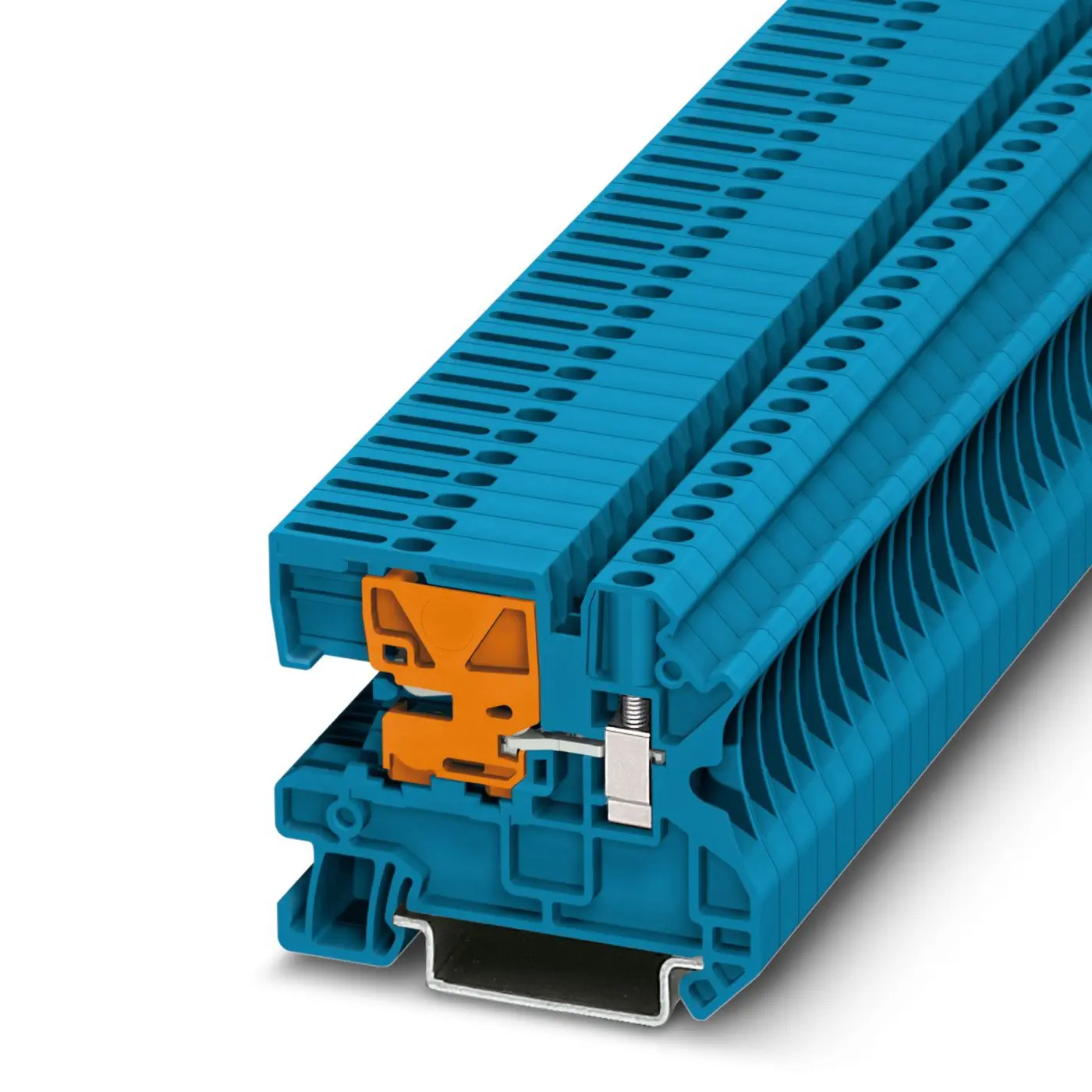 Produktfoto 1 von Phoenix Contact UTN4 DIN-Tragschiene 1 Blau, 0.14 to 6 mm², 250 V Schraubbefestigung