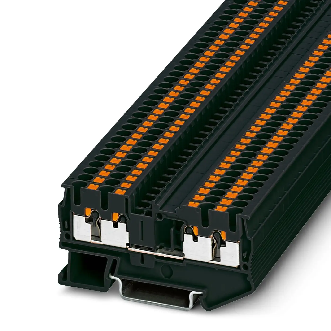 Produktfoto 1 von Phoenix Contact PT 2.5-QUATTRO BK Reihenklemme Einfach Schwarz, 0.14 → 4mm², 800 V / 24A, Einstecken