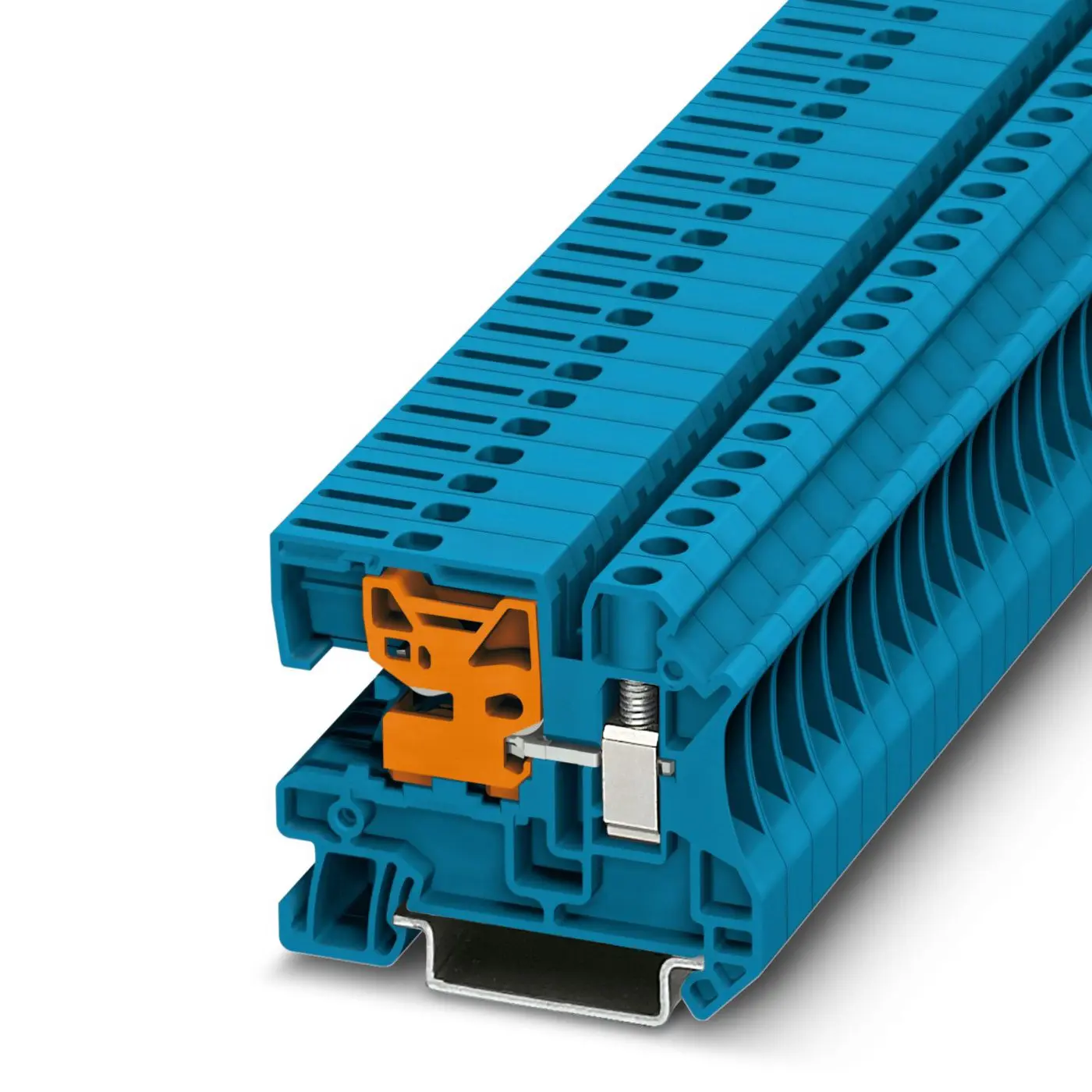 Produktfoto 1 von Phoenix Contact UTN6 DIN-Tragschiene 1 Blau, 0.2 to 10 mm², 400 V Schraubbefestigung