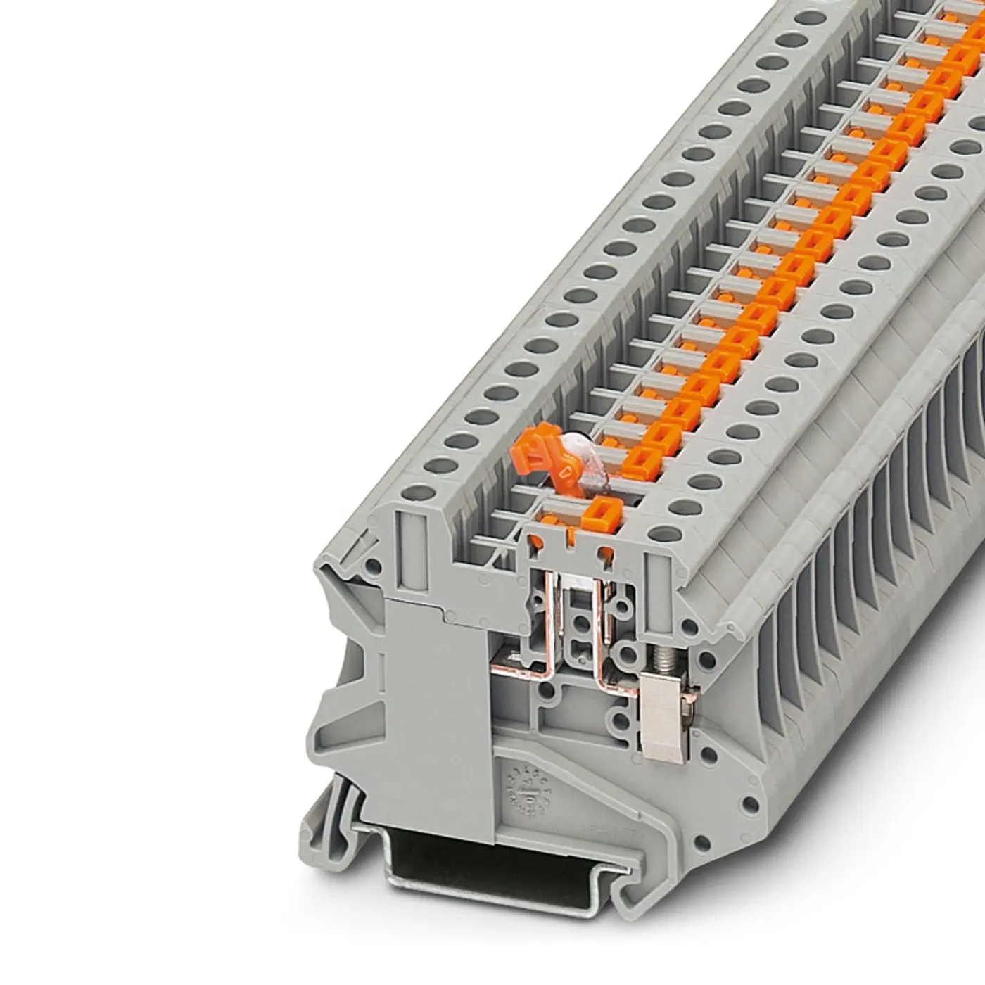Produktfoto 1 von Phoenix Contact UT 4-MT-EX Trenn- und Messtrennreihenklemme 1 Grau, 0.14mm², 6 mm², 500V Schraubbefestigung