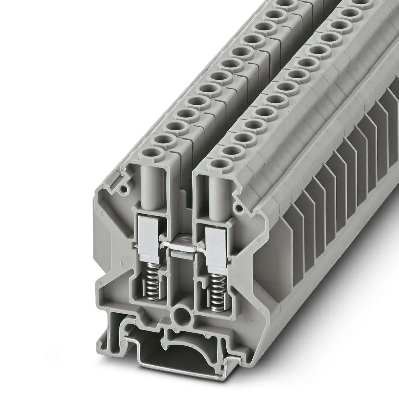 Phoenix Contact USST 6 Anschlussklemmenblock für Durchkontaktierung 1 Grau, 0.2 to 10 mm², 500 V Schraubbefestigung