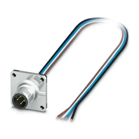 Produktfoto 1 von Phoenix Contact SACC-SQ-M12MS, 4-polig Sensor-Betätigungselementkabel, M12 Stecker 4 / Freies Kabelende, Länge 500 mm