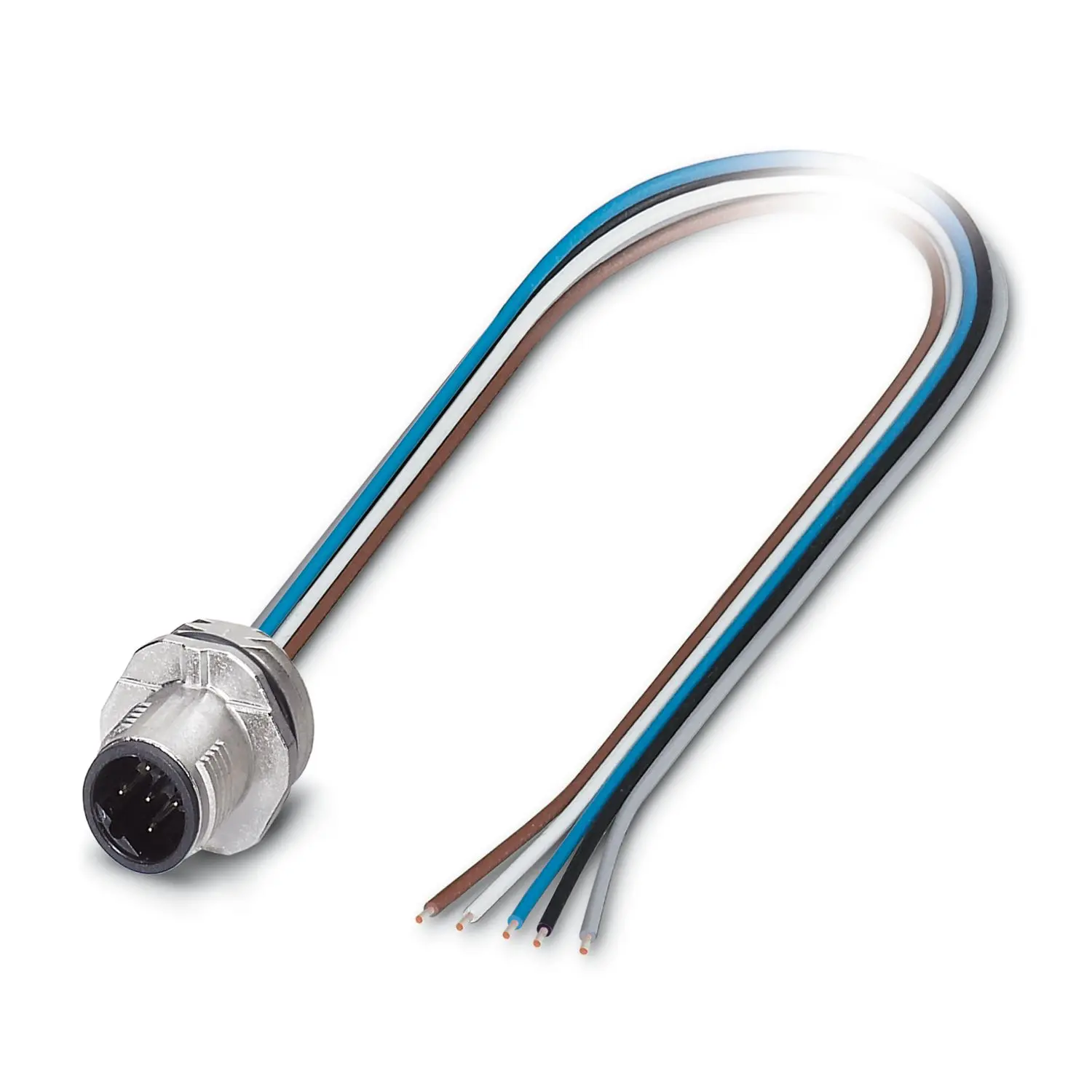 Produktfoto 1 von Phoenix Contact SACC-E-MSB, 5-polig Sensor-Betätigungselementkabel, M12 Stecker, Länge 500 mm