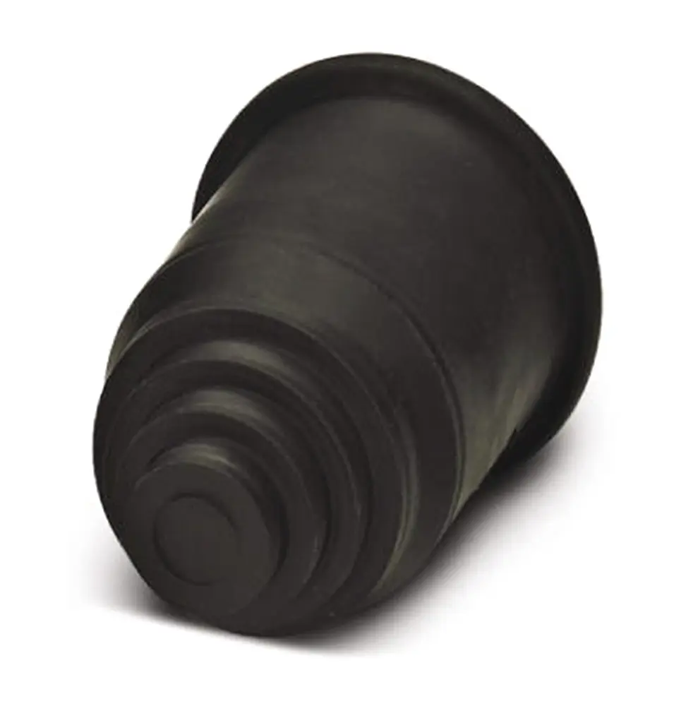 Produktfoto 1 von Phoenix Contact WP-EC TPE HF 28.5 BK Thermoplastisches Elastomer Kabelrohr Befestigung 23 mm Schwarz