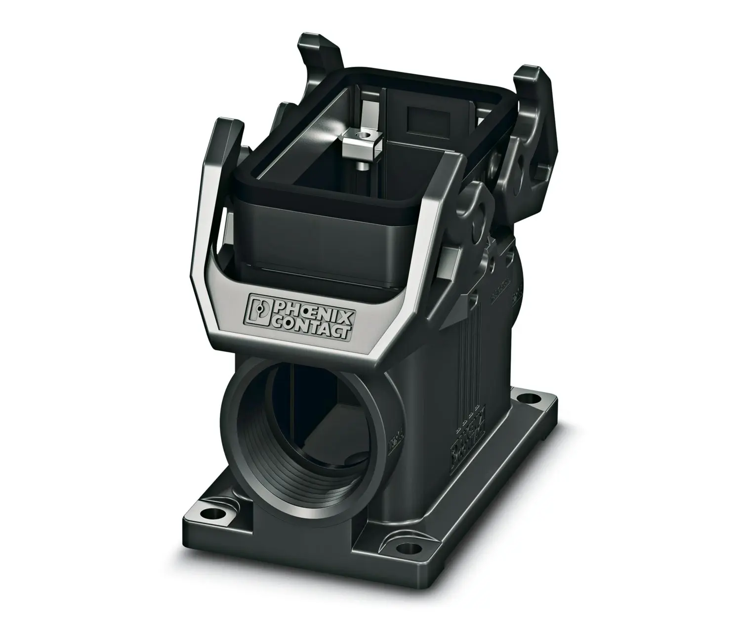 Produktfoto 1 von Phoenix Contact HC-EVO-B10-SHWD-2SSM32-PLRBK Gehäuse für robusten Stromversorgungsstecker Register, Oberfläche B10