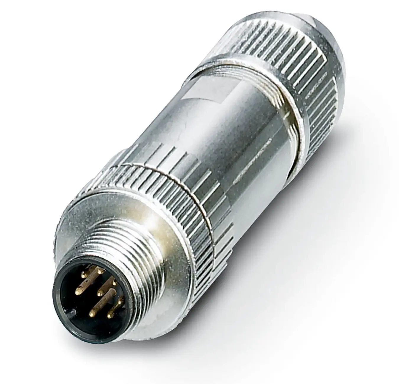 Produktfoto 1 von Phoenix Contact SACC M12 M12 Rundsteckverbinder Stecker 6-polig Stecker 2A IP40