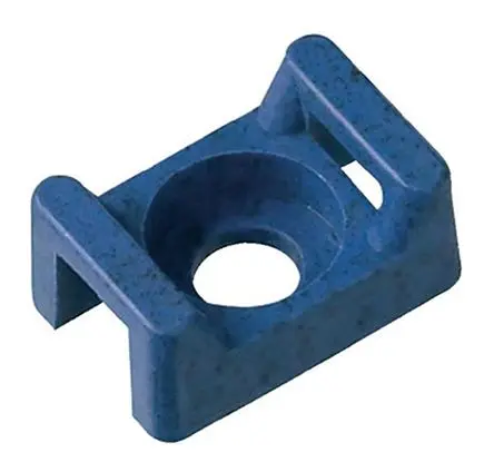 Produktfoto 1 von Panduit Schraubbefestigung TM2S8 Befestigungssockel, Polypropylen, Metall-detektierbar Blau 16 mm x 10.7mm für 4.5 mm