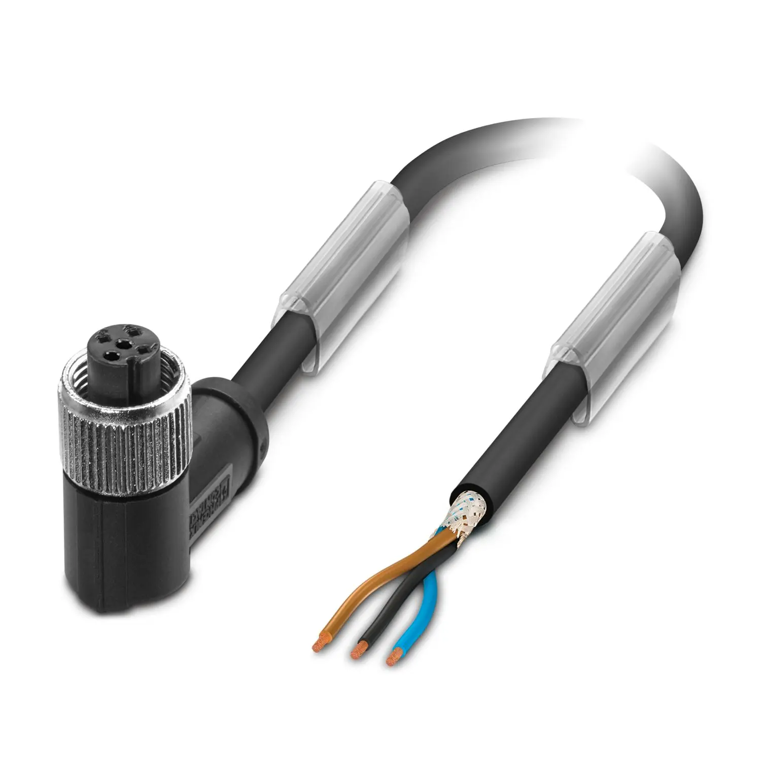 Produktfoto 1 von Phoenix Contact SAC-3P, 3-polig Sensor-Betätigungselementkabel, Rechtwinklig Buchse 3 / Nicht abgeschlossen Nicht