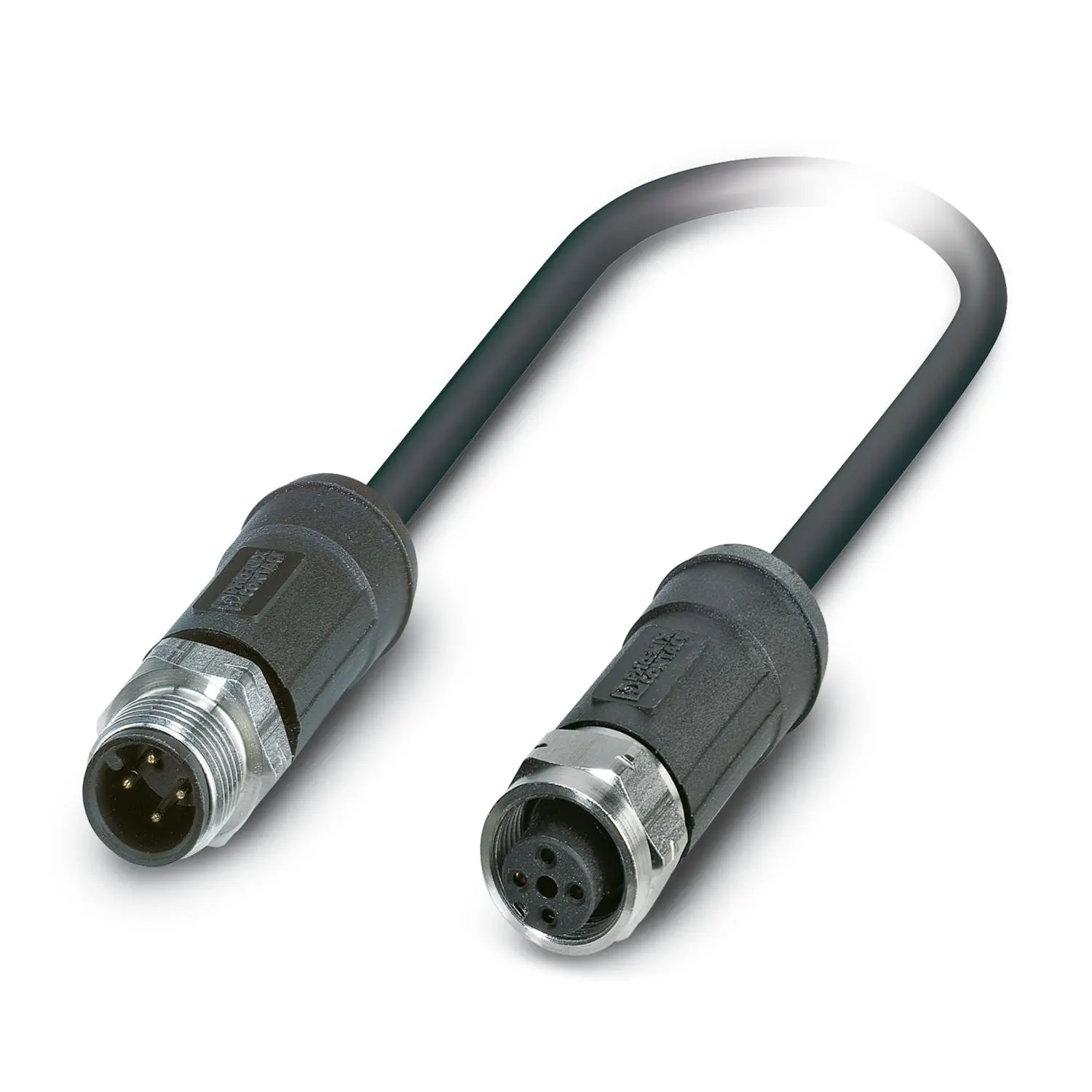 Produktfoto 1 von Phoenix Contact SAC, 4-polig Sensor-Betätigungselementkabel, M12 Stecker 4 / M12 Buchse, Länge 2 m