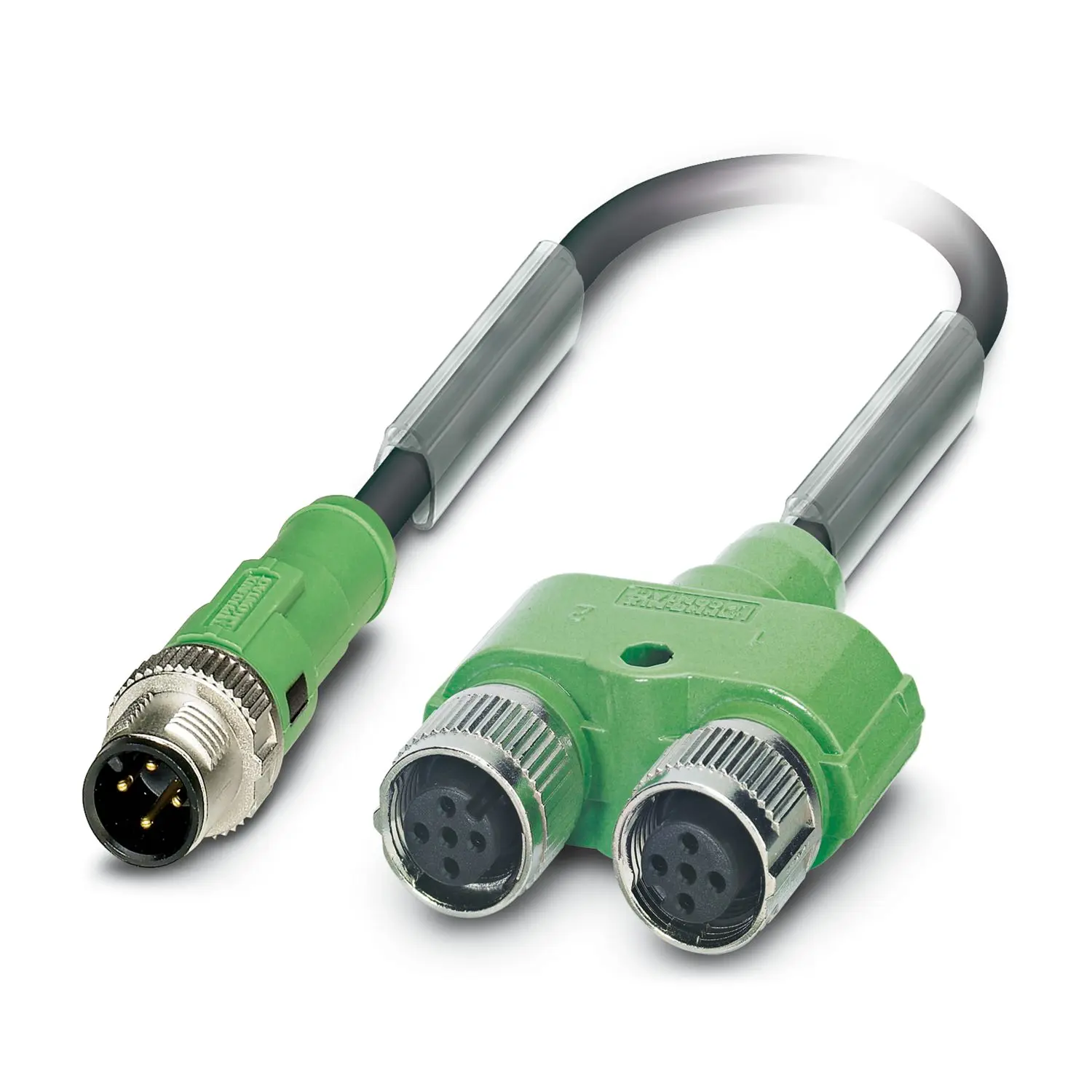 Produktfoto 1 von Phoenix Contact SAC, 4-polig Sensor-Betätigungselementkabel, M12 Stecker 4 / M12 x 2 Buchse, Länge 0.6 m