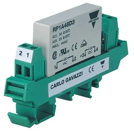Produktfoto 1 von Carlo Gavazzi RP1 DIN-Hutschiene Halbleiterausgang SPST 265 V ac 34V dc / 3 A