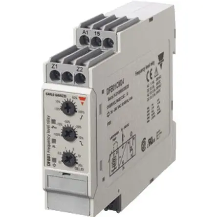 Produktfoto 1 von Carlo Gavazzi DFB01 Überwachungsrelais, 1-poliger Umschalter DIN-Hutschiene