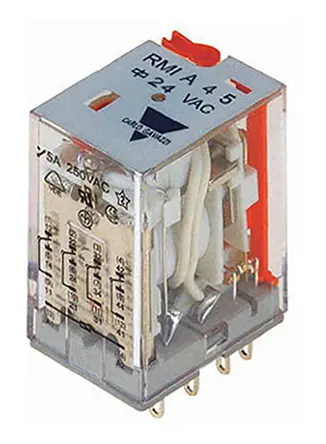 Produktfoto 1 von Carlo Gavazzi RMI DIN-Hutschiene Elektromechanisches Interfacerelais, 4-poliger Schließer 30 V dc 24V dc / 5 A