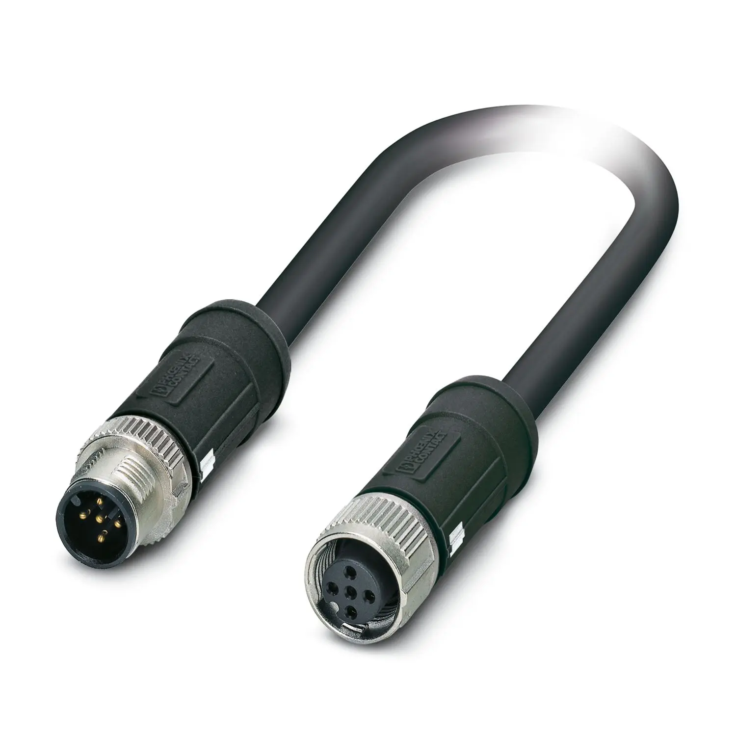 Phoenix Contact SAC-5P, 5-polig Sensor-Betätigungselementkabel, M12 Stecker 5 / M12 Buchse, Länge 5 m
