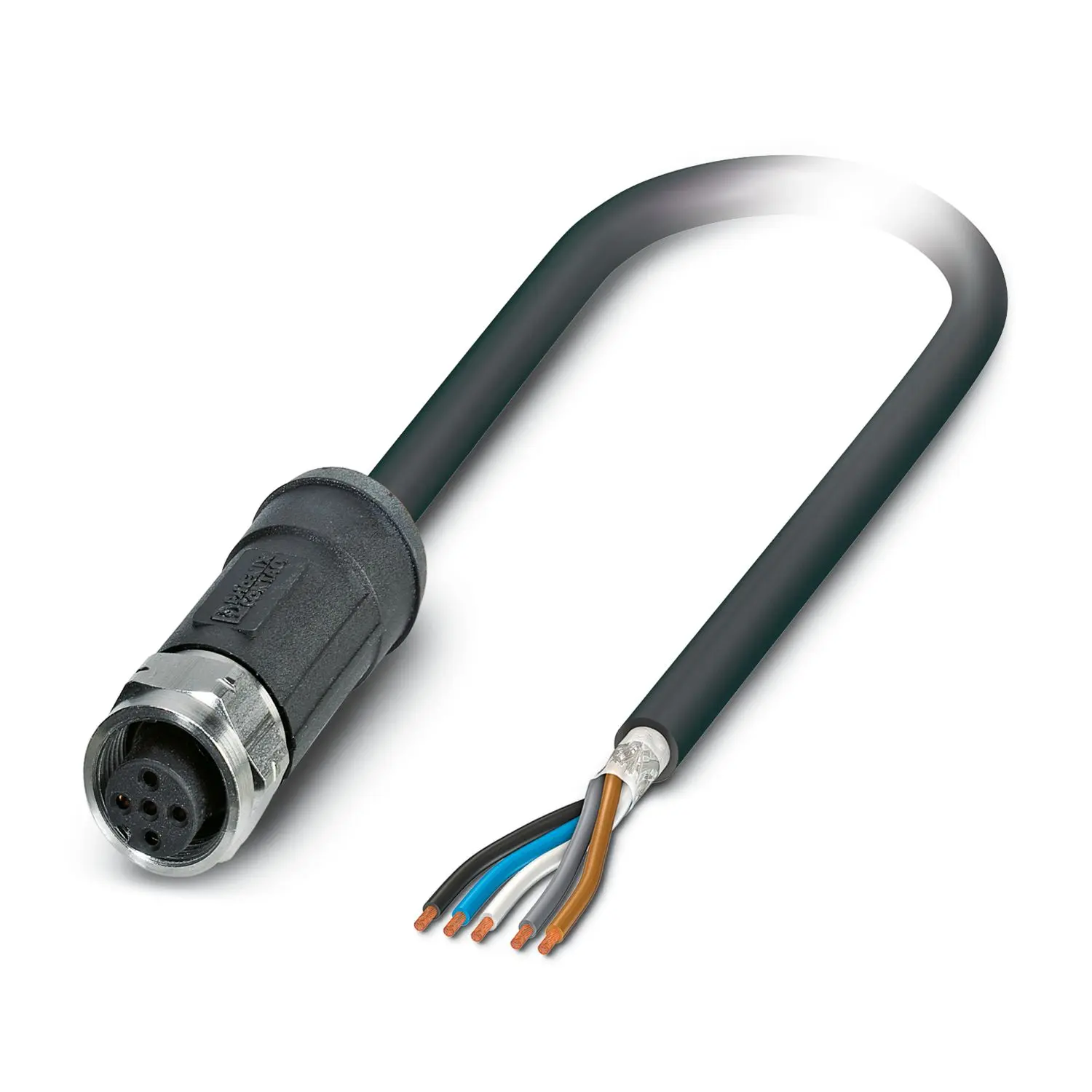 Produktfoto 1 von Phoenix Contact SAC, 5-polig Sensor-Betätigungselementkabel, M12 Buchse 5 / Nicht abgeschlossen, Länge 10 m