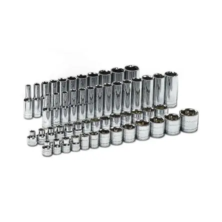 Produktfoto 1 von GearWrench Steckschlüsselsatz 3/8 in Vierkant 6-Kant 1/4 to 1 in, 1/4 to 7/8 in, 6 to 19 mm 56-teilig